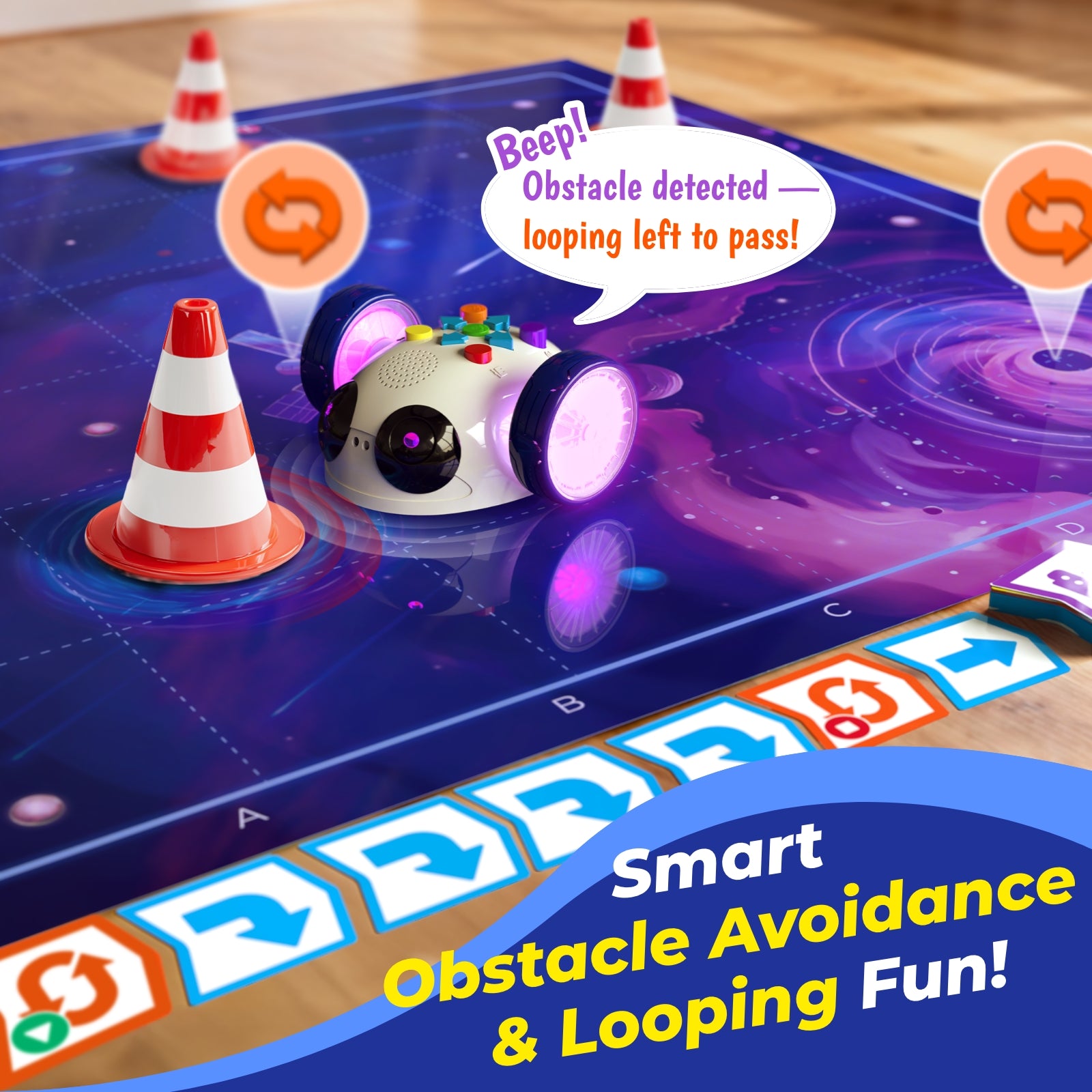 Apitor Robot Wheels infrared smart sensing and obstacle avoidance