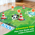 Apitor Robot Panda smart obstacle sensing and loop commands feature