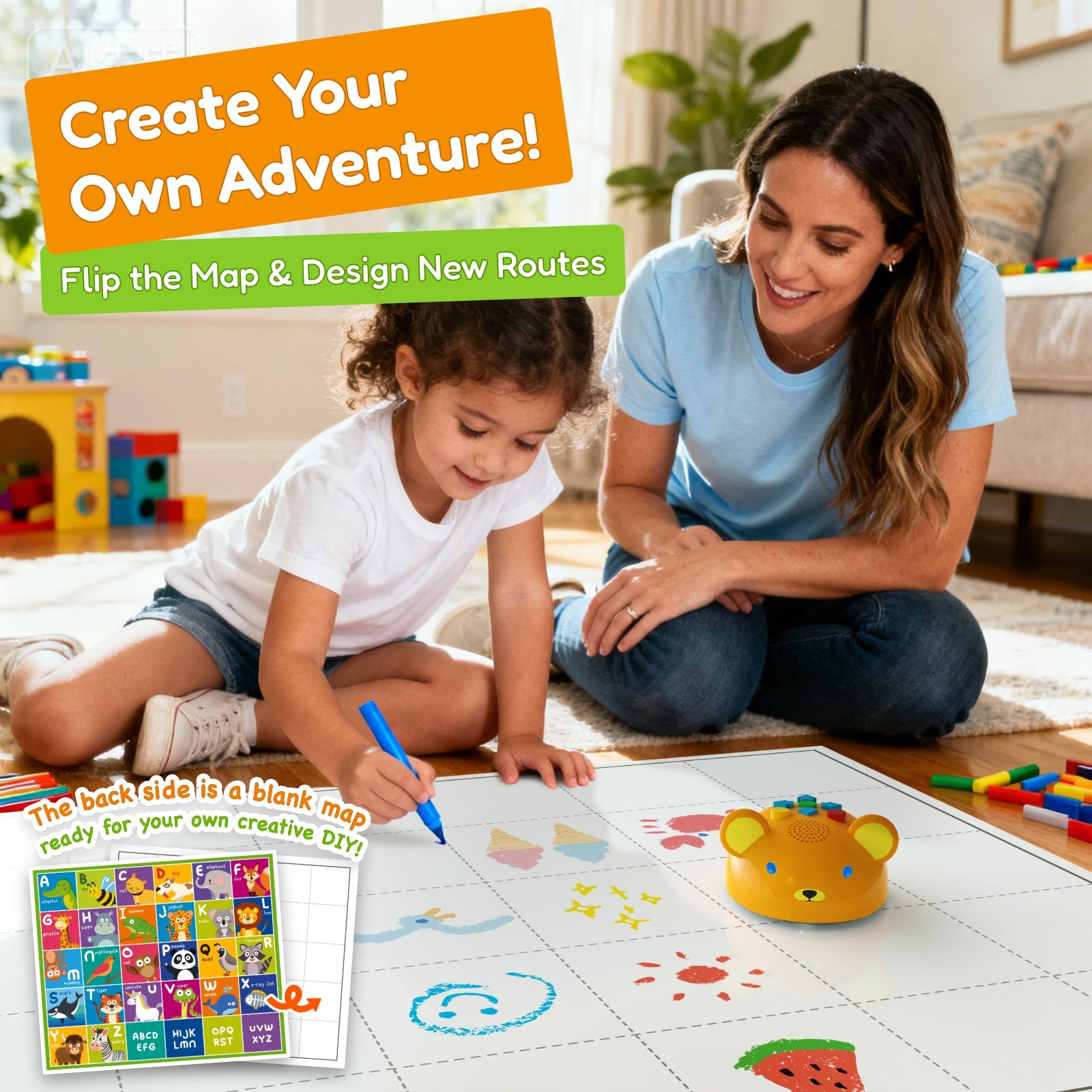 Apitor Robot Bear STEM toy – enhances sequencing and problem-solving skills