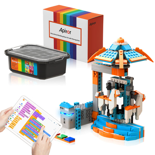 Robot S Robot Building Kit, 10 in 1 Programmable APP RC Airplane Robotics Coding Kit, Includes Large Storage Organizer with Sorting Plate, Birthday Gifts for Boys Girls Aged 7-12 (389 Pcs)