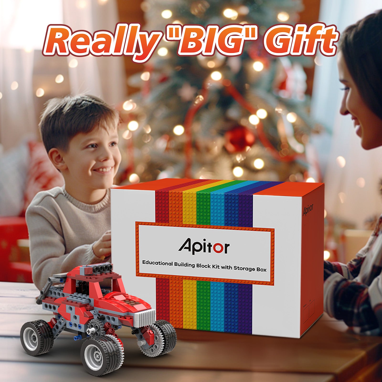 Apitor® Robot B Storage｜8-in-1 Motorized Robot for Boys with Storage Box