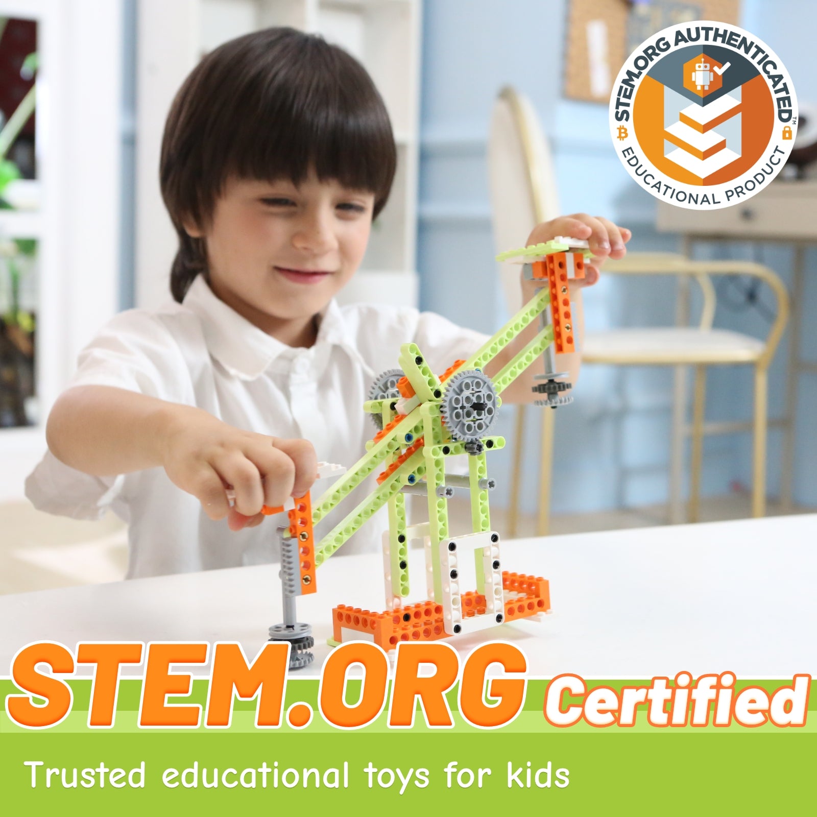 Apitor Robot E STEM Kit - 218 Pieces with Motor for Kids