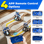 Apitor Robot J performing 360-degree stunt – remote control coding robot for kids