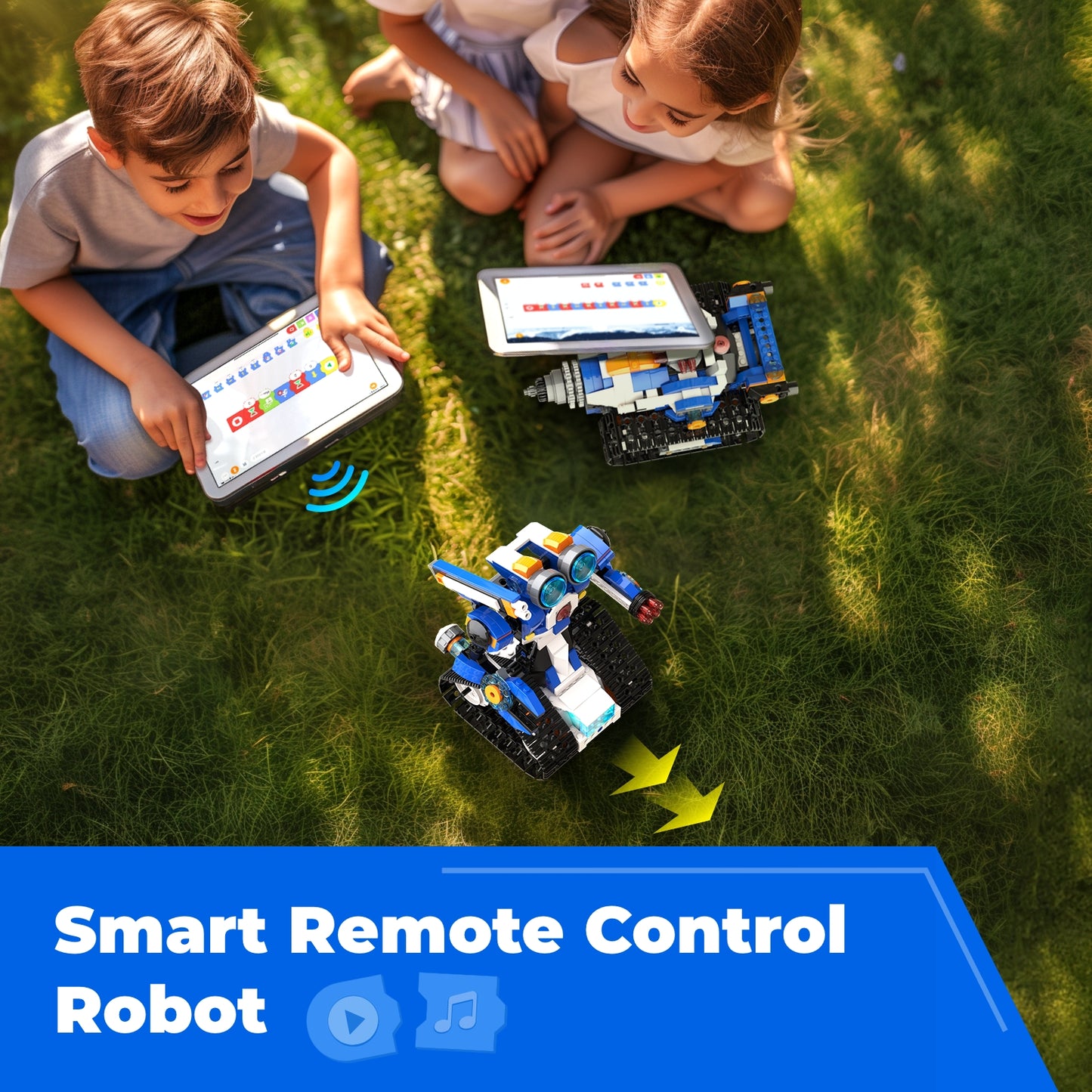 Robot J STEM Robot Toy 6-in-1 Robot Building Kit for Boys Age 8-12, APP Remote Control STEM Coding Toys, Educational Robotics Gifts for Boys Girls Kids Ages 7 8 9 10 11 12 (480 Pieces)
