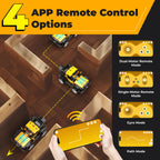 Apitor Robot R Scratch-style drag-and-drop coding interface via app