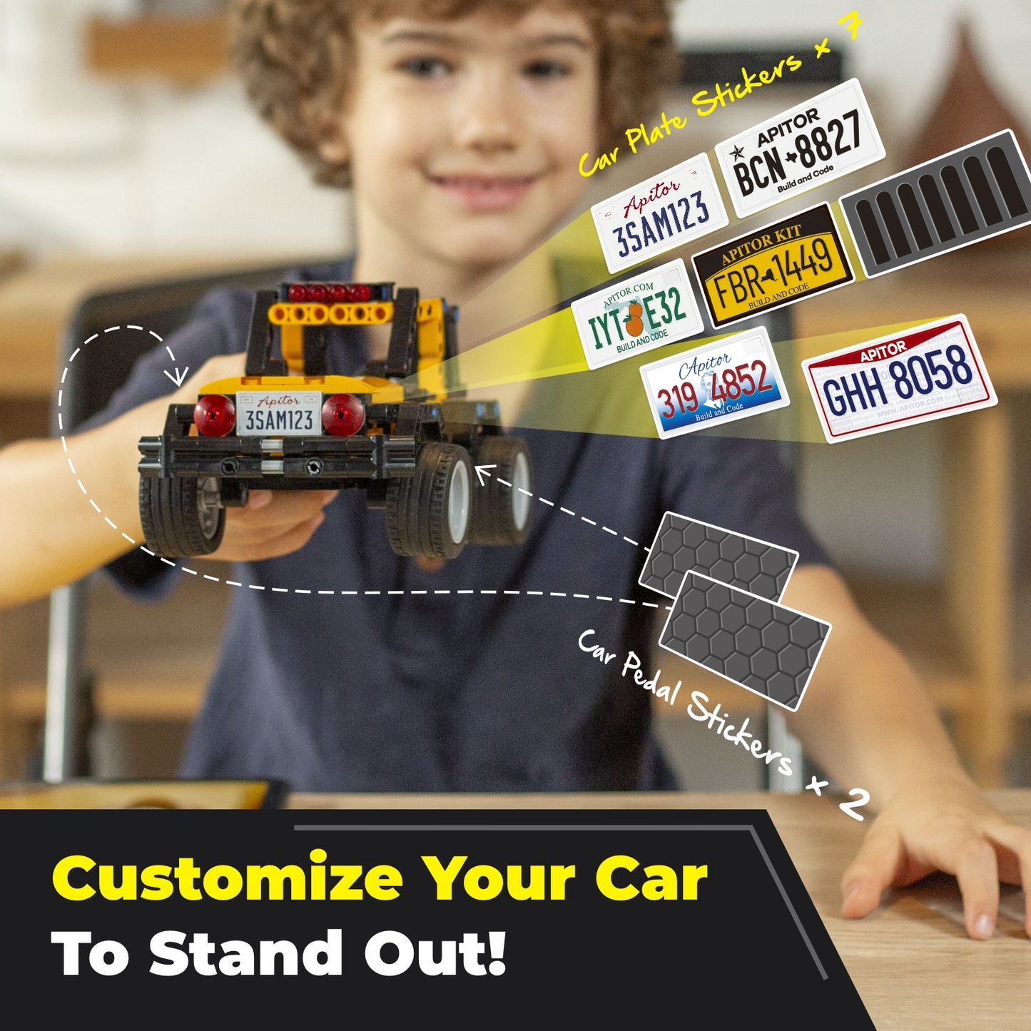 Robot R Smart Robot Building Kit with Storage Box, 4-in-1 Programmable App Remote Control Off Roader Car Toy, Authentic and Functional Design, Coding Gifts for 6 7 8 9 10 11 12 Years Old Kids
