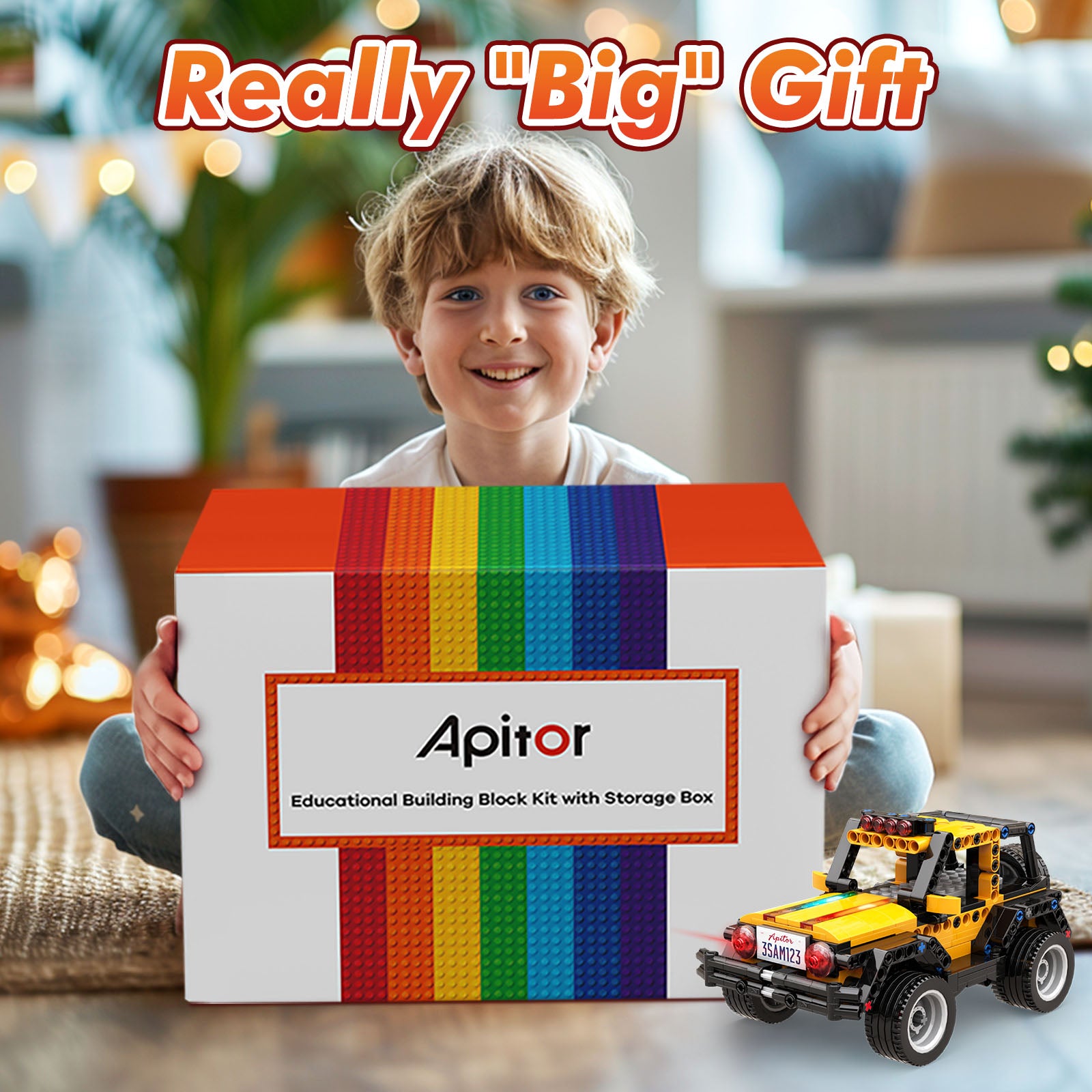 Apitor® Robot R Storage｜4-in-1 Buggy Coding & Building Kit