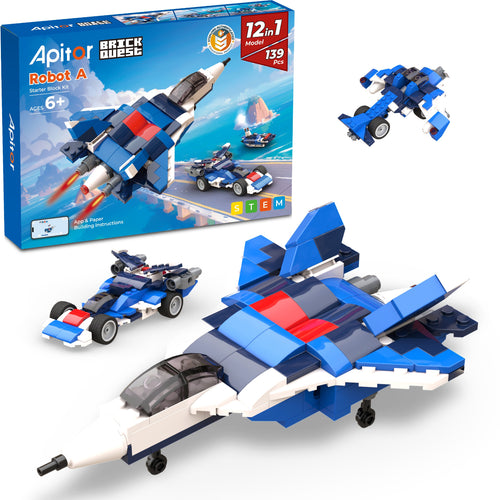 Apitor Robot A 12-in-1 STEM building block kit for kids ages 6-12