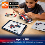 Apitor Robot T 136 Pieces STEM Building Kit - Parts Overview