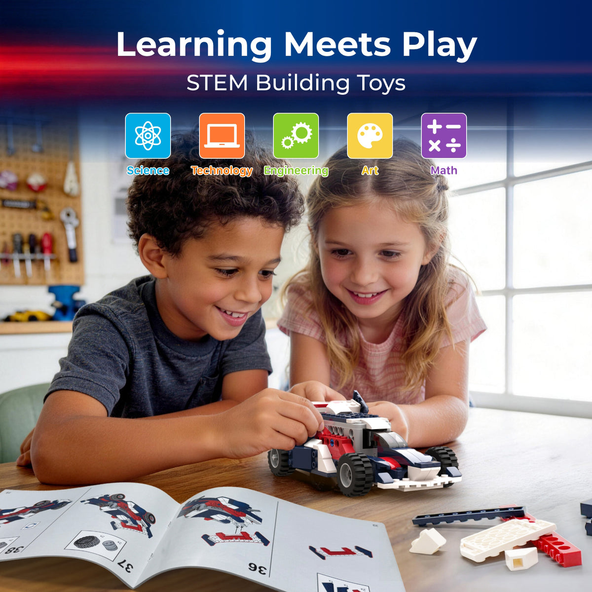 Apitor Robot T Building Kit - Step-by-Step Color Manual