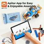 Apitor Robot X graphical drag-and-drop programming via free app